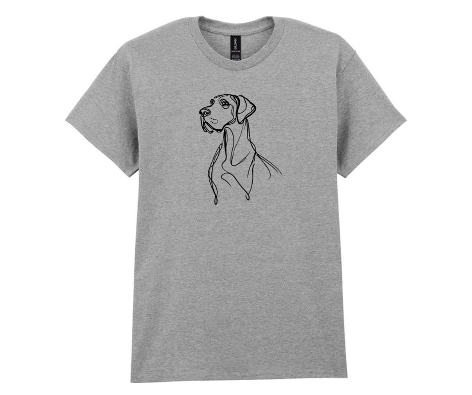 Minimalist doggy tshirt - Grey