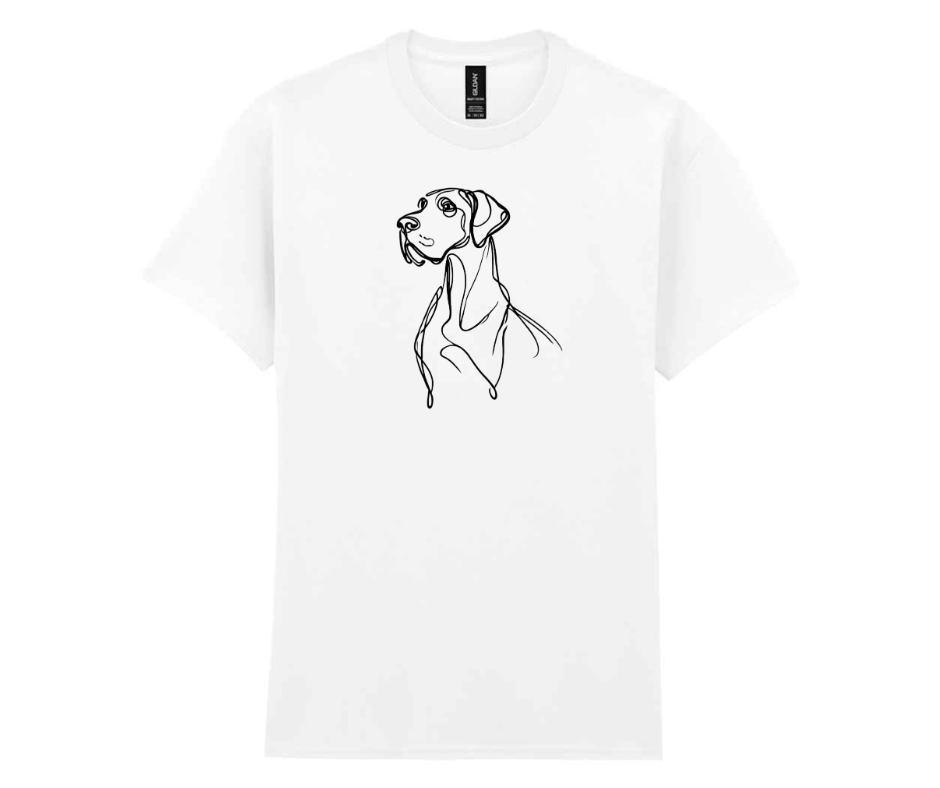 Minimalist doggy t-shirt - White