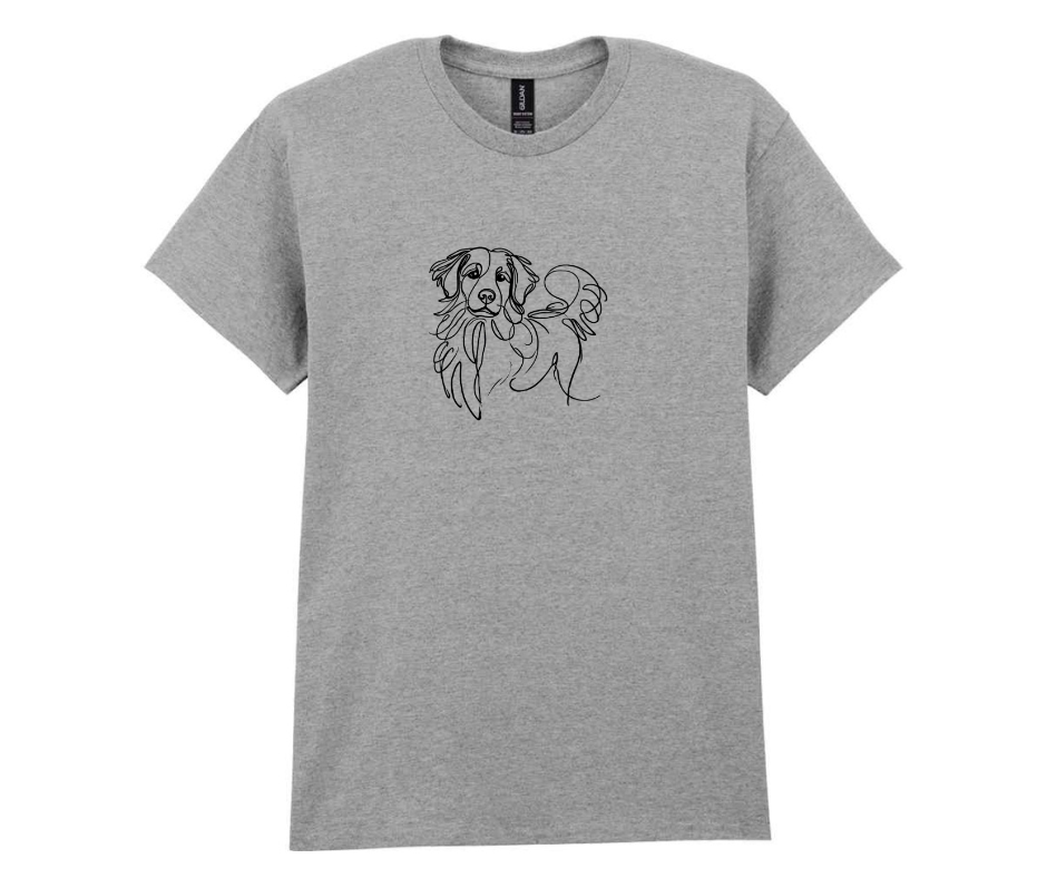 Minimalist doggy tshirt - Grey