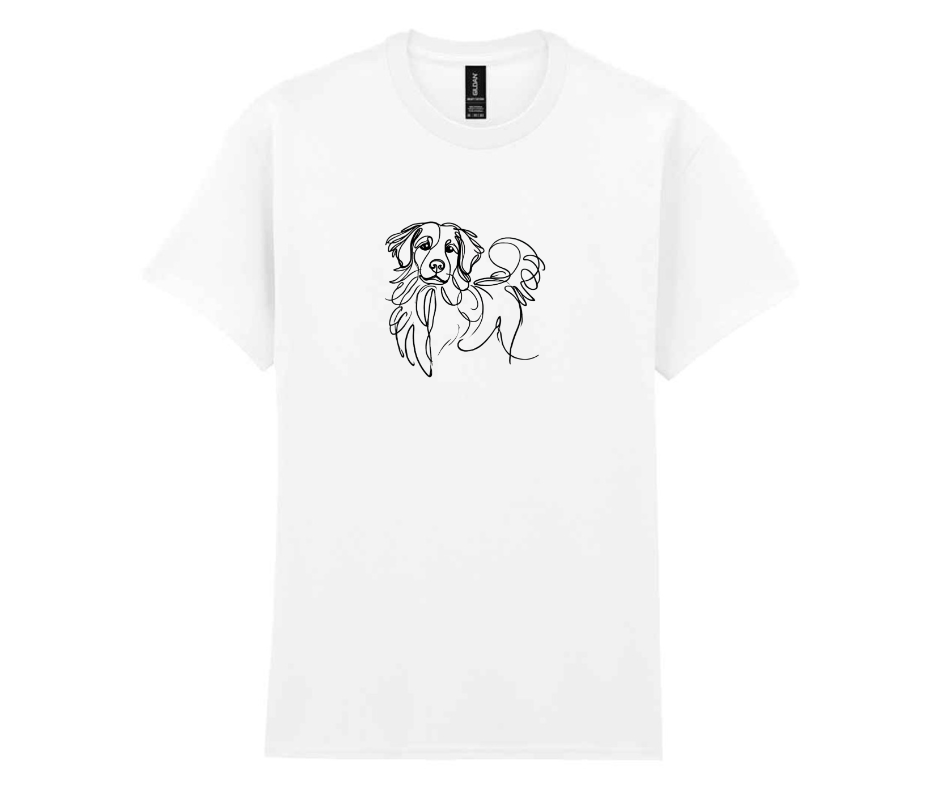 Minimalist doggy t-shirt - White