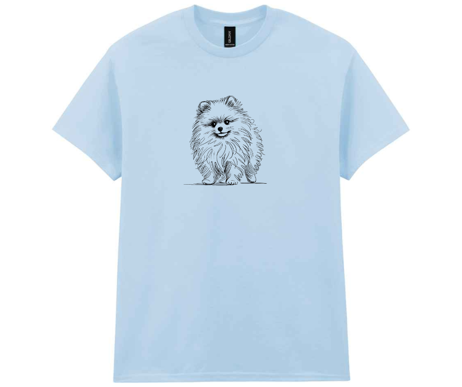 Minimalist doggy t-shirt - Blue