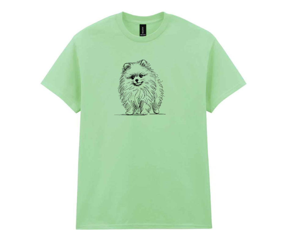 Minimalist doggy t-shirt - Mint