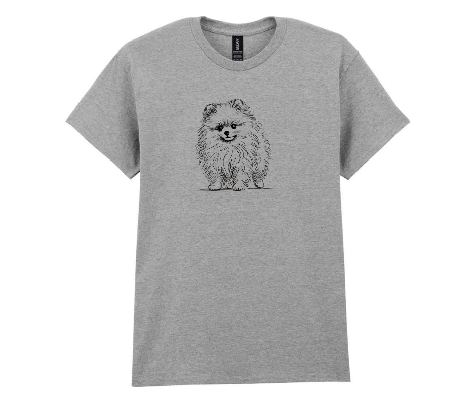 Minimalist doggy tshirt - Grey