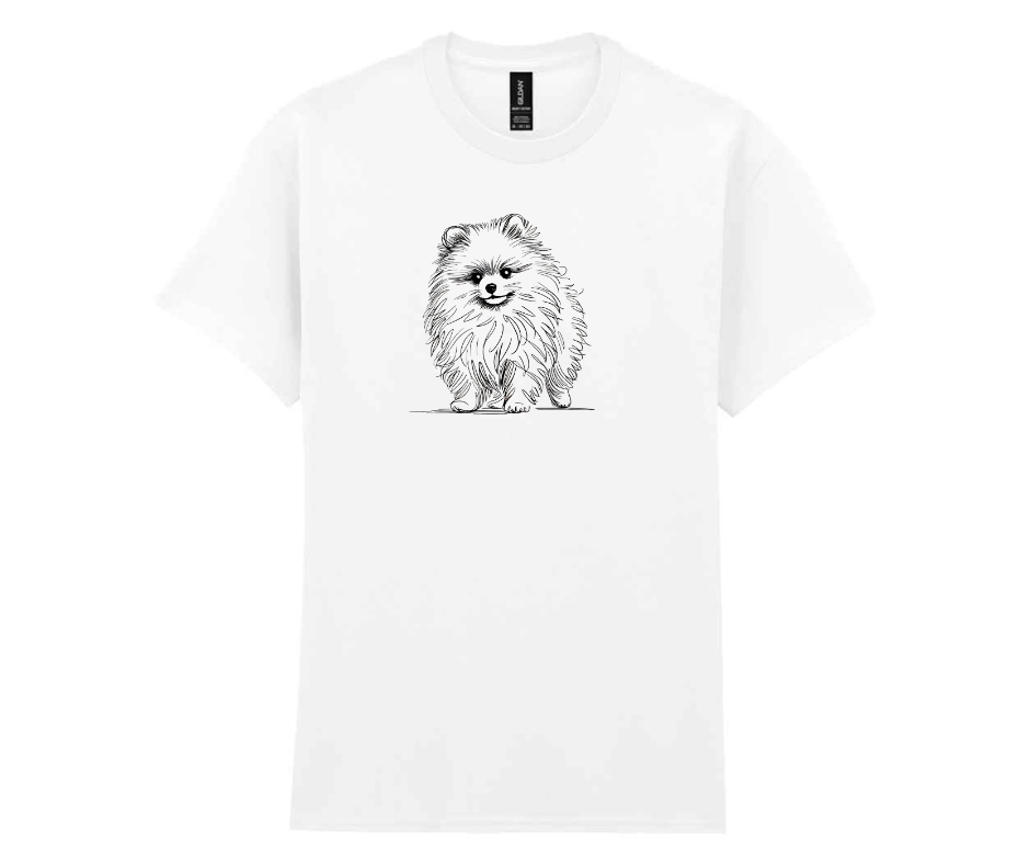 Minimalist doggy t-shirt - White