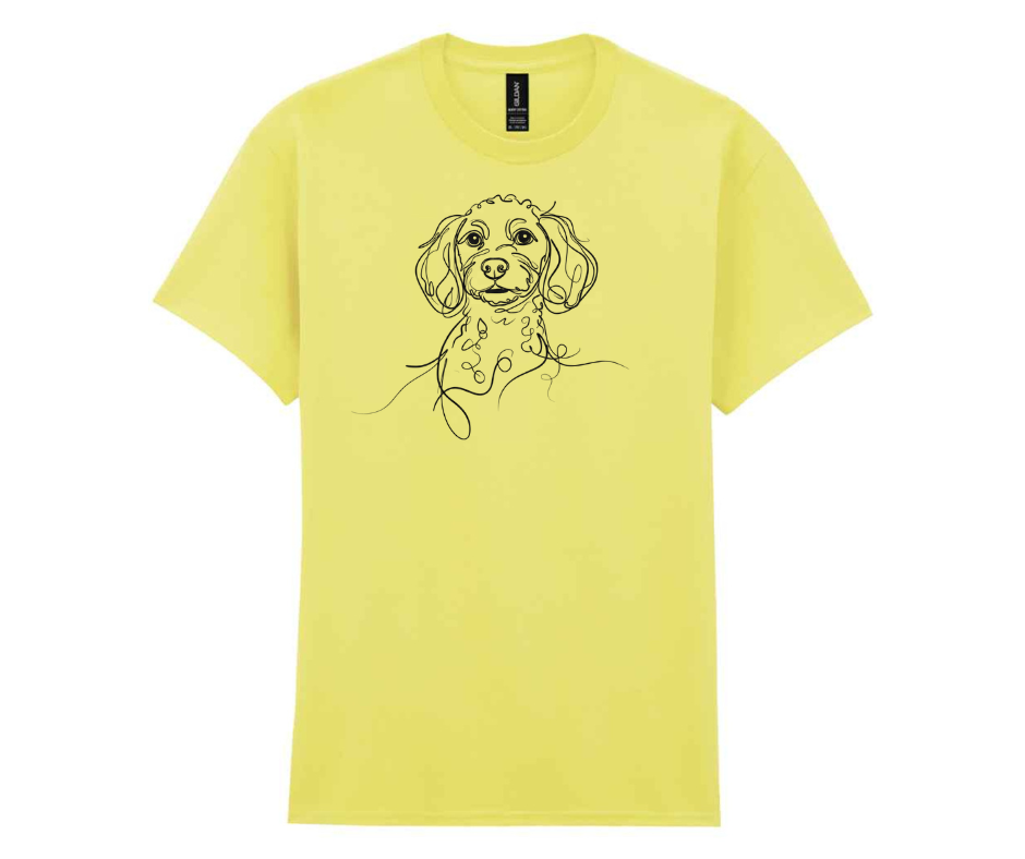 Doggo t-shirt - Yellow