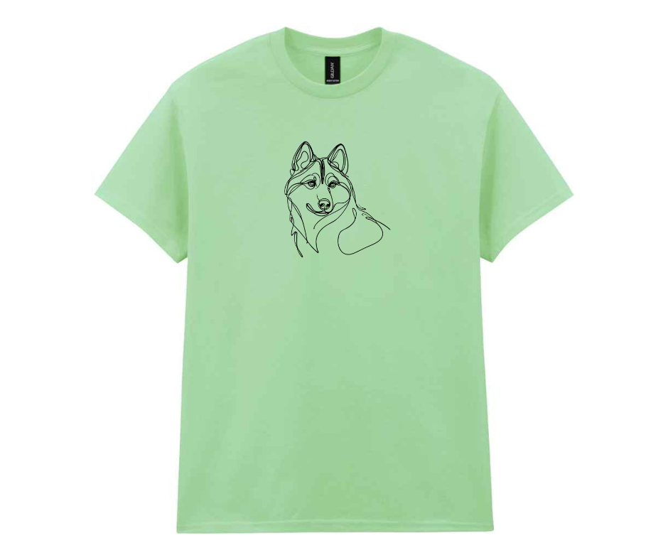 Minimalist doggy t-shirt - Mint