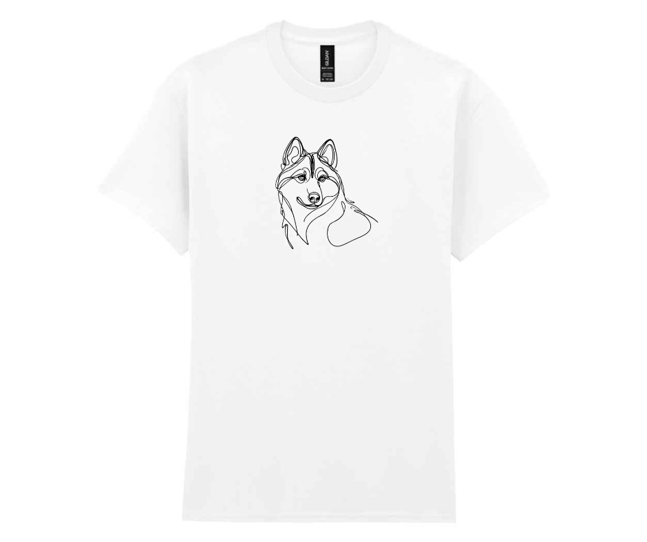 Minimalist doggy t-shirt - White