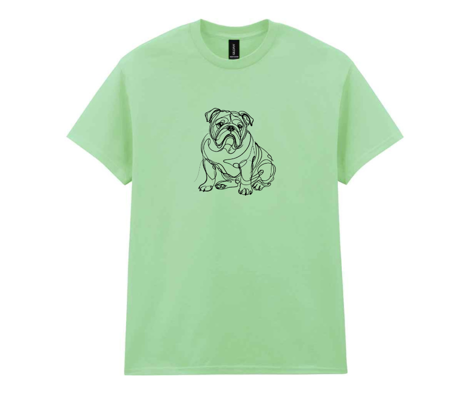 Minimalist doggy t-shirt - Mint