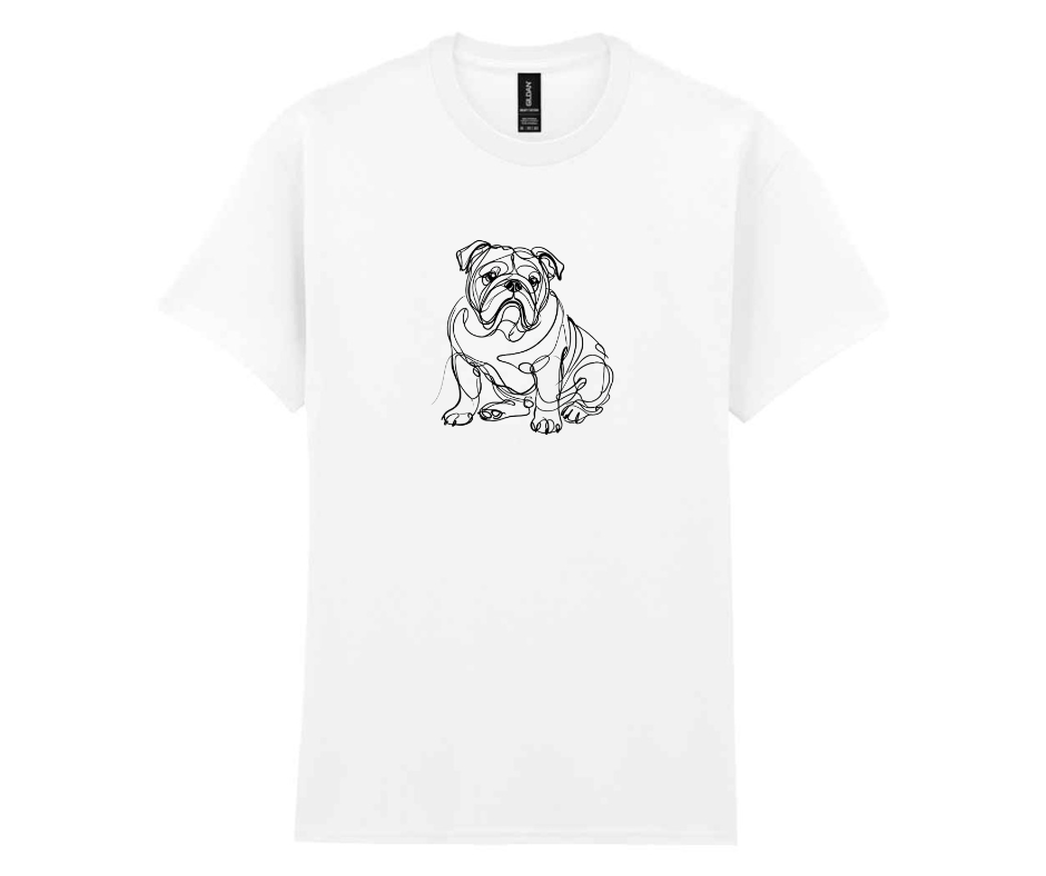Minimalist doggy t-shirt - White