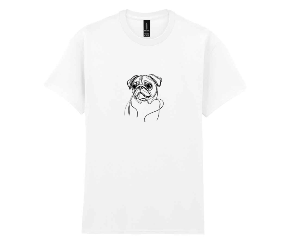 Minimalist doggy t-shirt - White