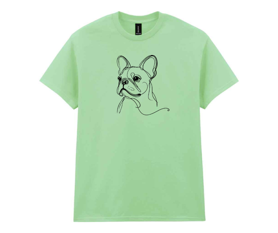 Minimalist doggy t-shirt - Mint