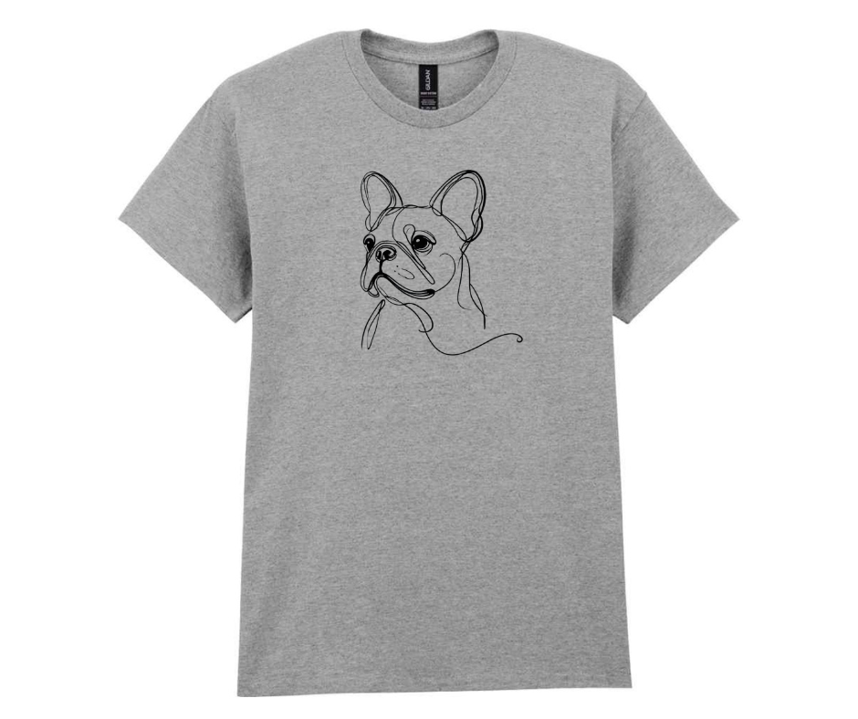 Minimalist doggy tshirt - Grey