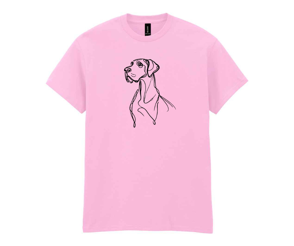 Minamilist doggy t-shirt - Pink