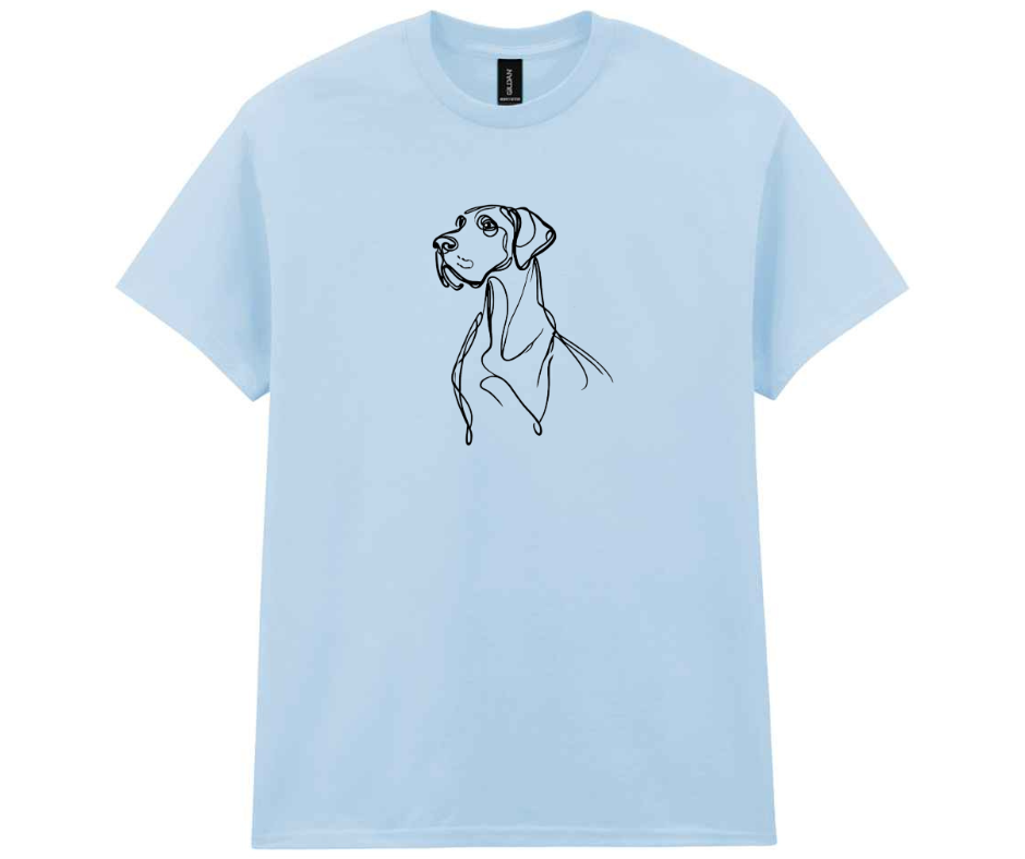 Minimalist doggy t-shirt - Blue