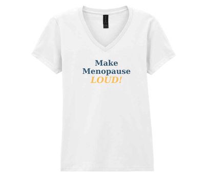 T-shirt range for Menopausal Not Mad - V neck