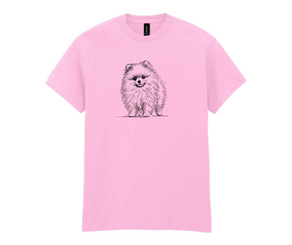 Minamilist doggy t-shirt - Pink