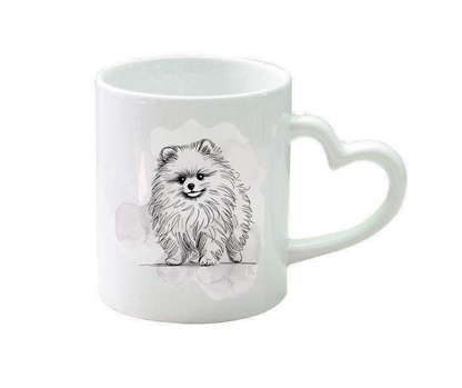 Personalised heart handle mug