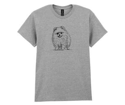 Minimalist doggy tshirt - Grey