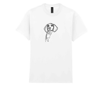 Minimalist doggy t-shirt - White