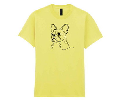 Minimalist doggy t-shirt - Yellow