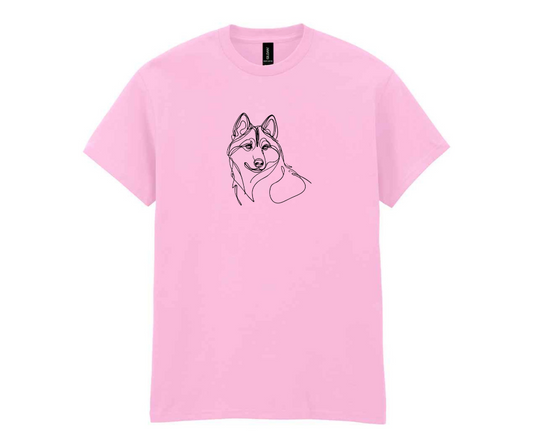 Minamilist doggy t-shirt - Pink