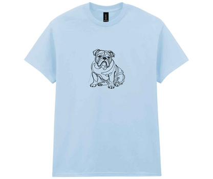 Minimalist doggy t-shirt - Blue