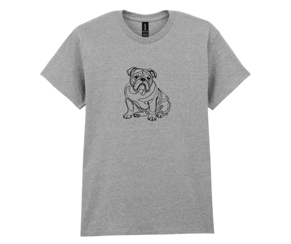 Minimalist doggy tshirt - Grey