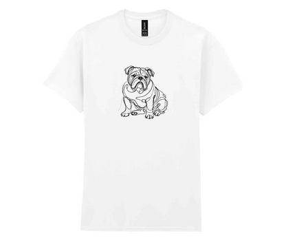 Minimalist doggy t-shirt - White