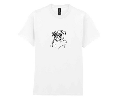 Minimalist doggy t-shirt - White