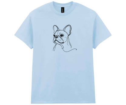 Minimalist doggy t-shirt - Blue