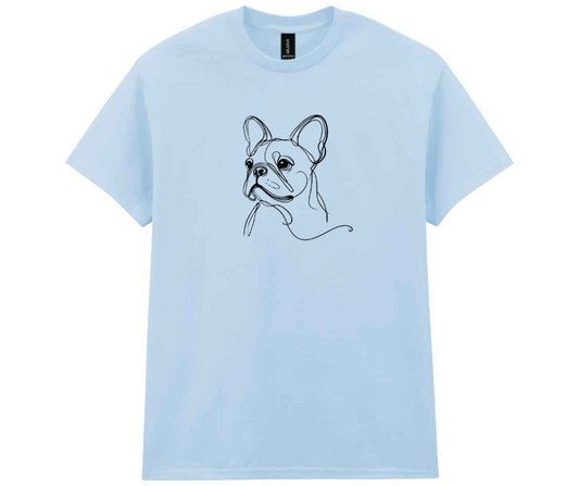 Minimalist doggy t-shirt - Blue