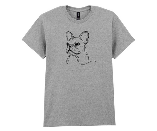 Minimalist doggy tshirt - Grey