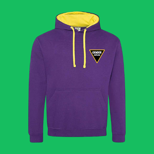 Gender Outlaw Hoodie - yellow and black