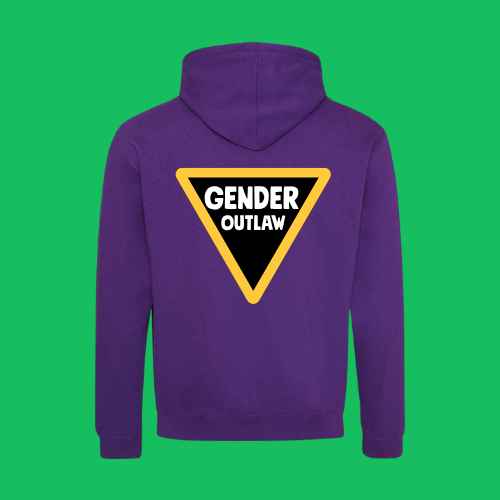 Gender Outlaw Hoodie - yellow and black