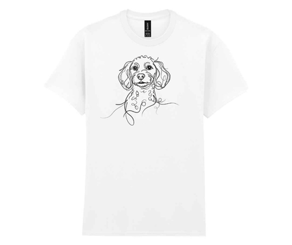Minimalist doggy t-shirt - White