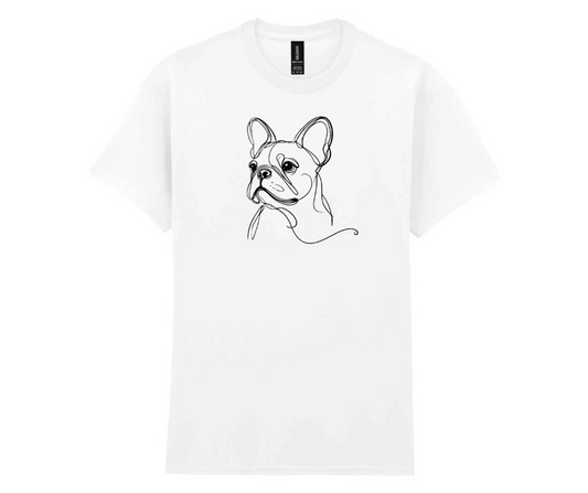 Minimalist doggy t-shirt - White