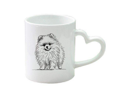 Heart handled mug