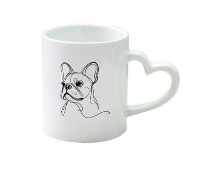 Heart handled mug