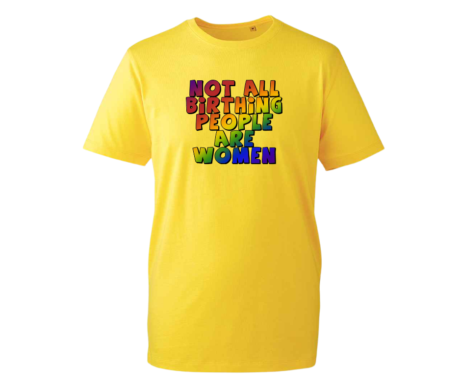 Not All Birthing People Are Women t-shirt - various colours