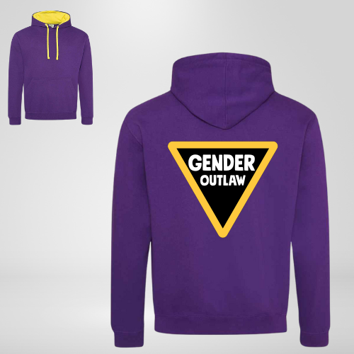 Gender Outlaw Hoodie - yellow and black